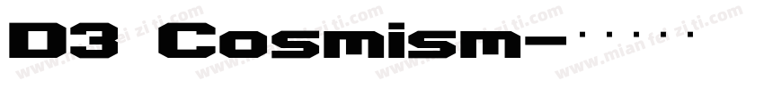 D3 Cosmism字体转换